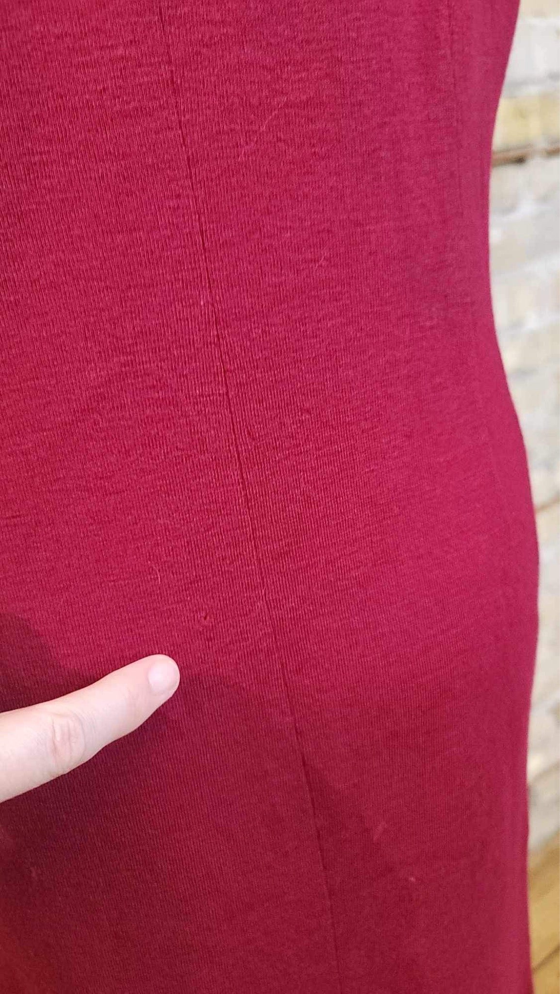 Severely Wounded Burgandy Dress