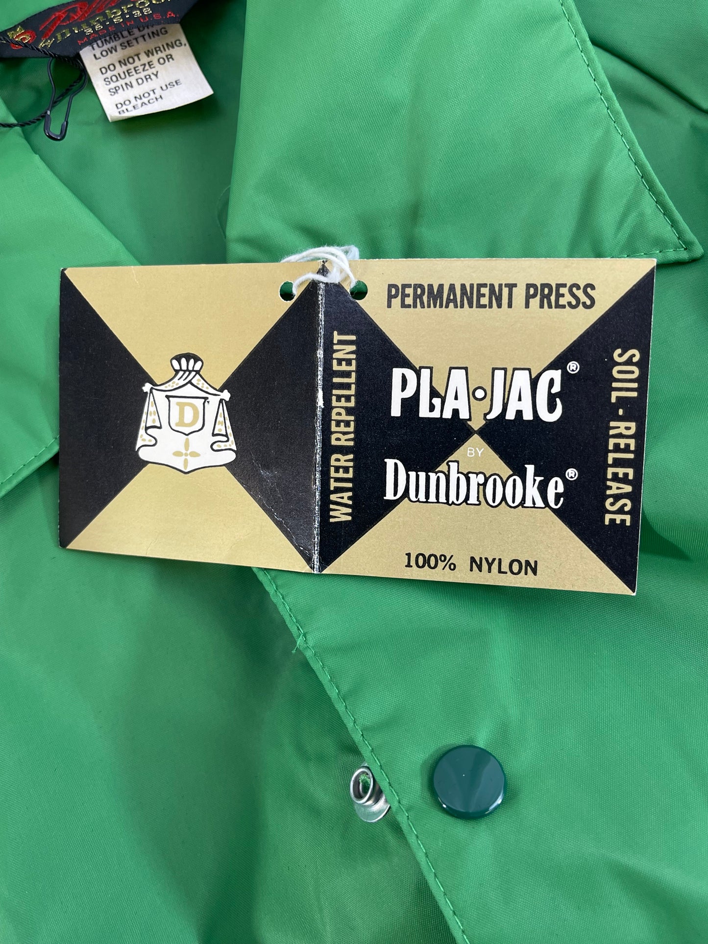 Vintage NOS Green Dunbrooke Windbreaker