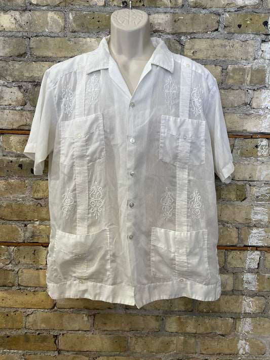 White Guayabera Shirt