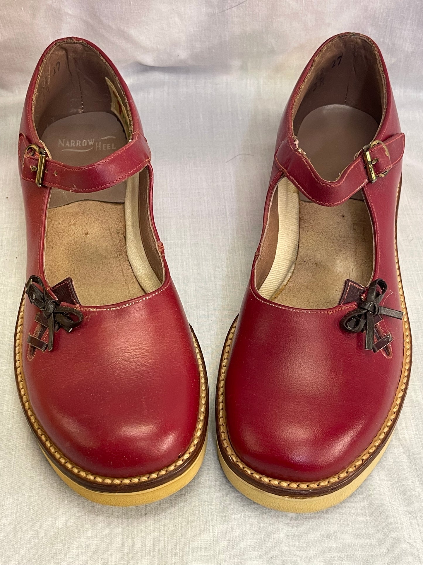 Poll-Parrot Girl’s Red Leather Shoes