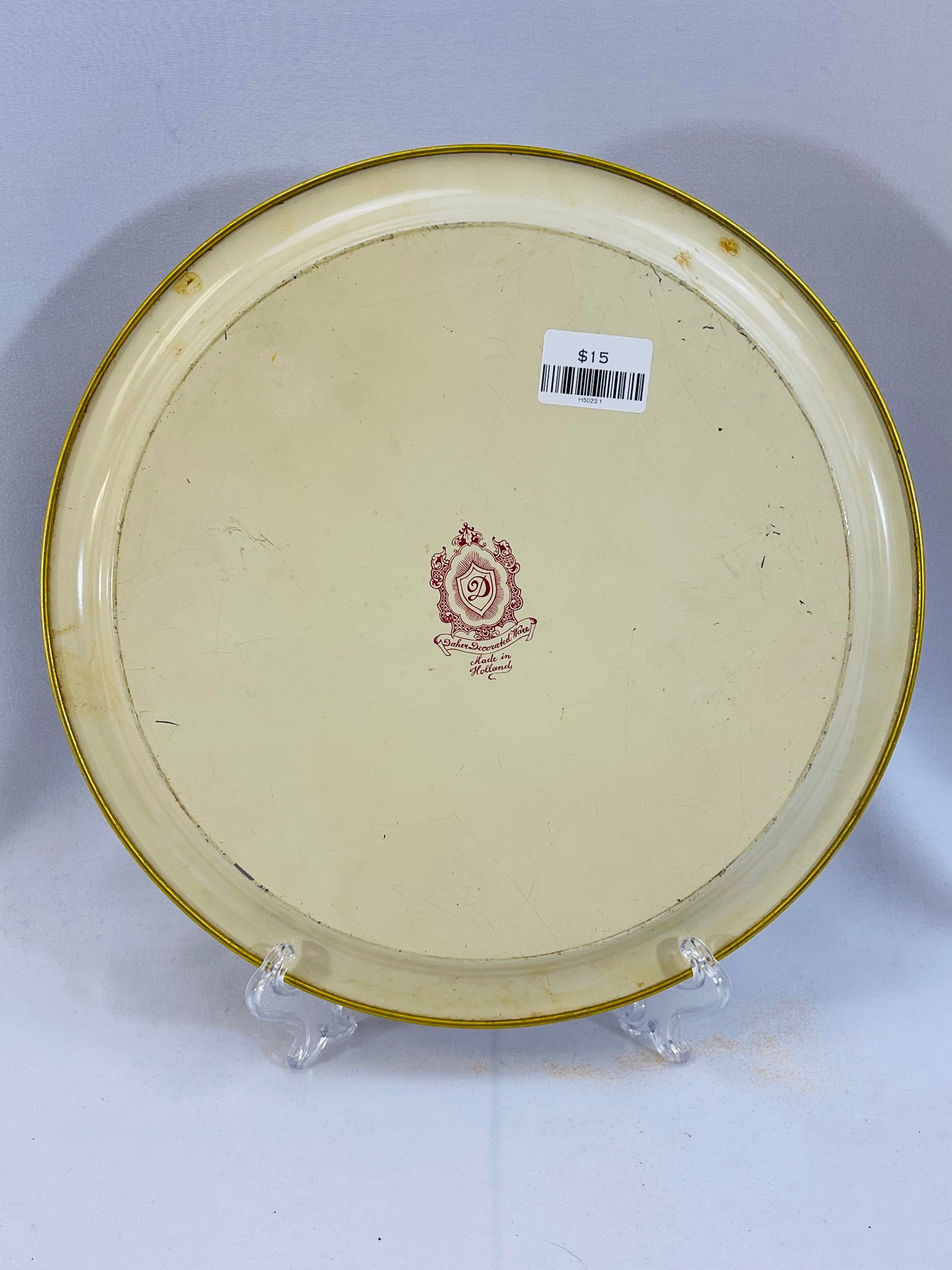 Dagger Decorated Ware Tin Trays