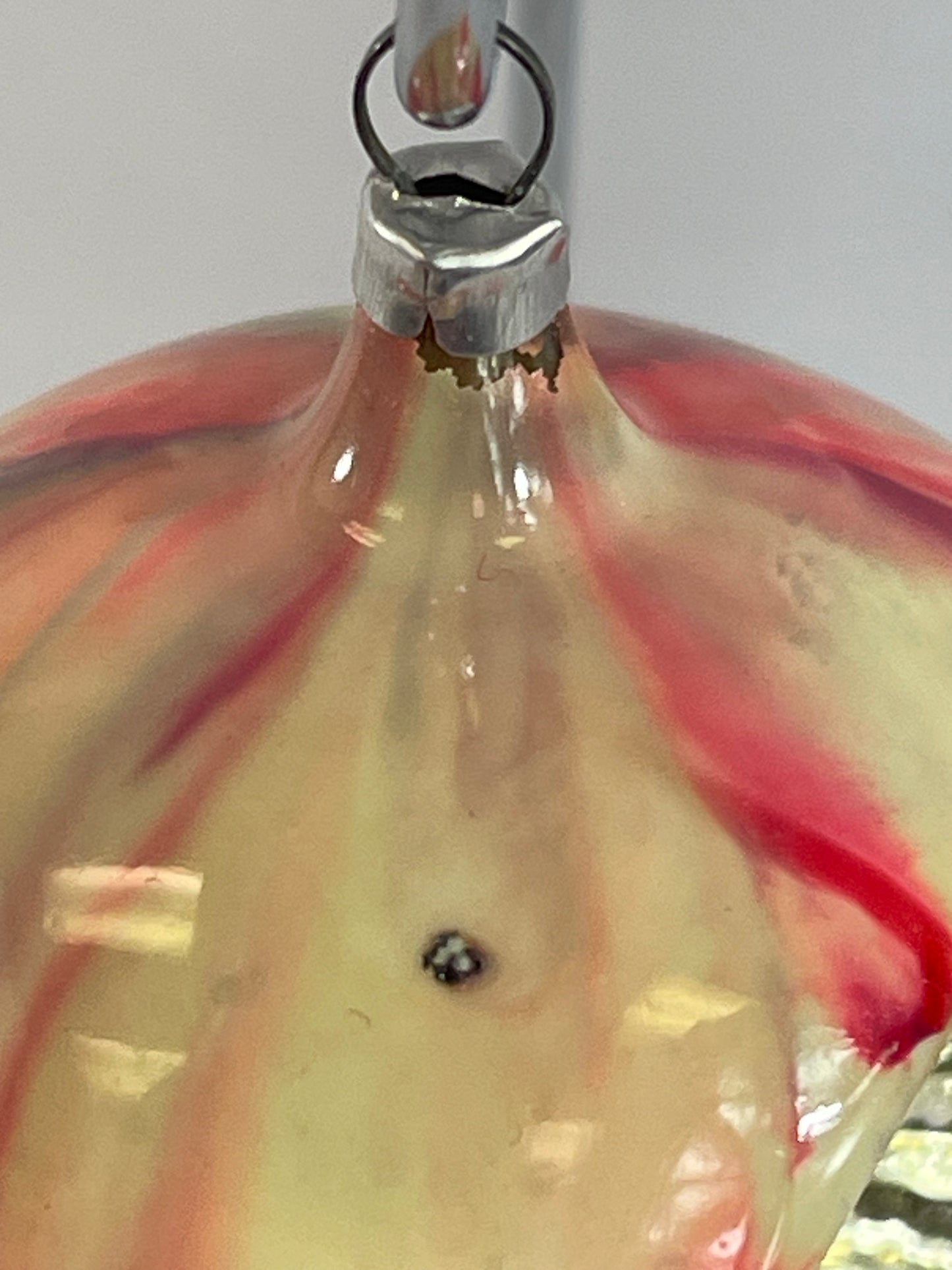 Antique German Indent End Of Day Ornament