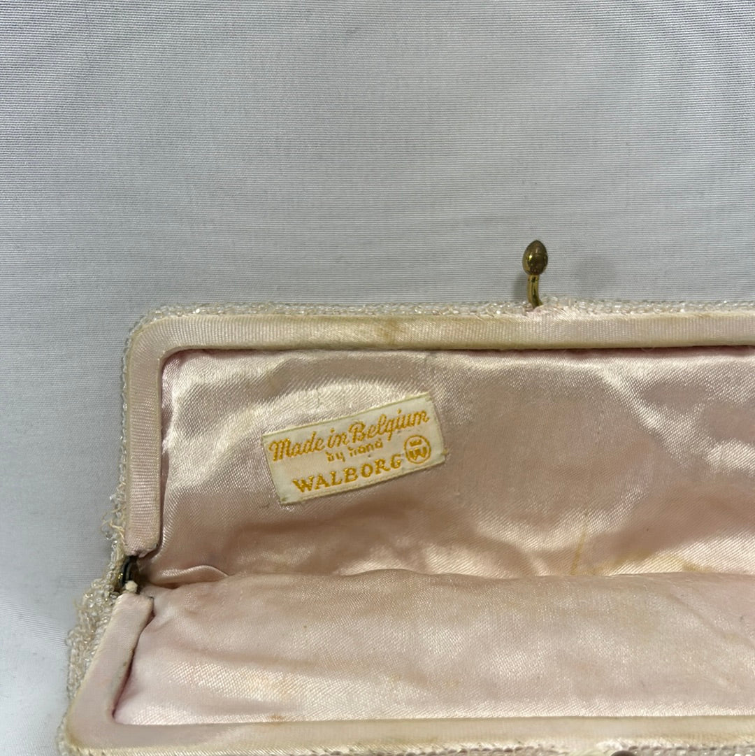 Walborg Latch Top Beaded Purse
