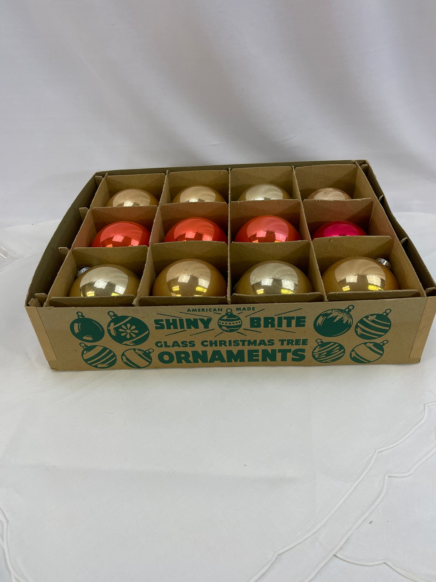 Shiny Brite & Made USA Vintage Extra Large Ornaments