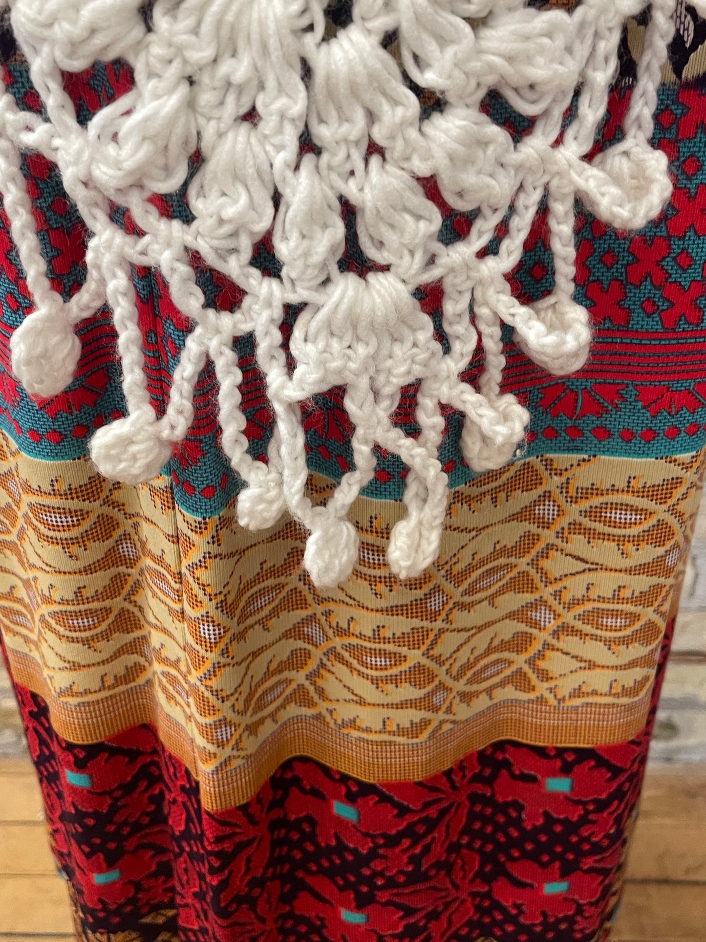 Vintage White Crochet Shawl