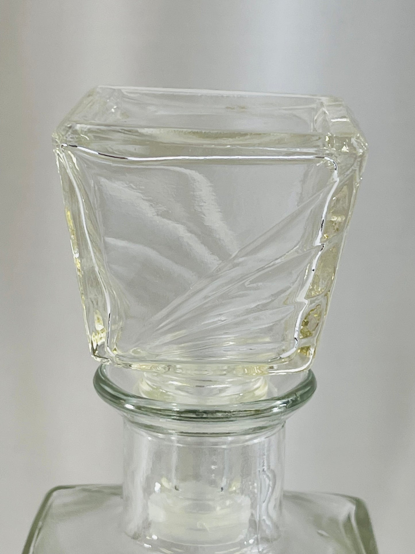 Atomic Pressed Glass Decanter