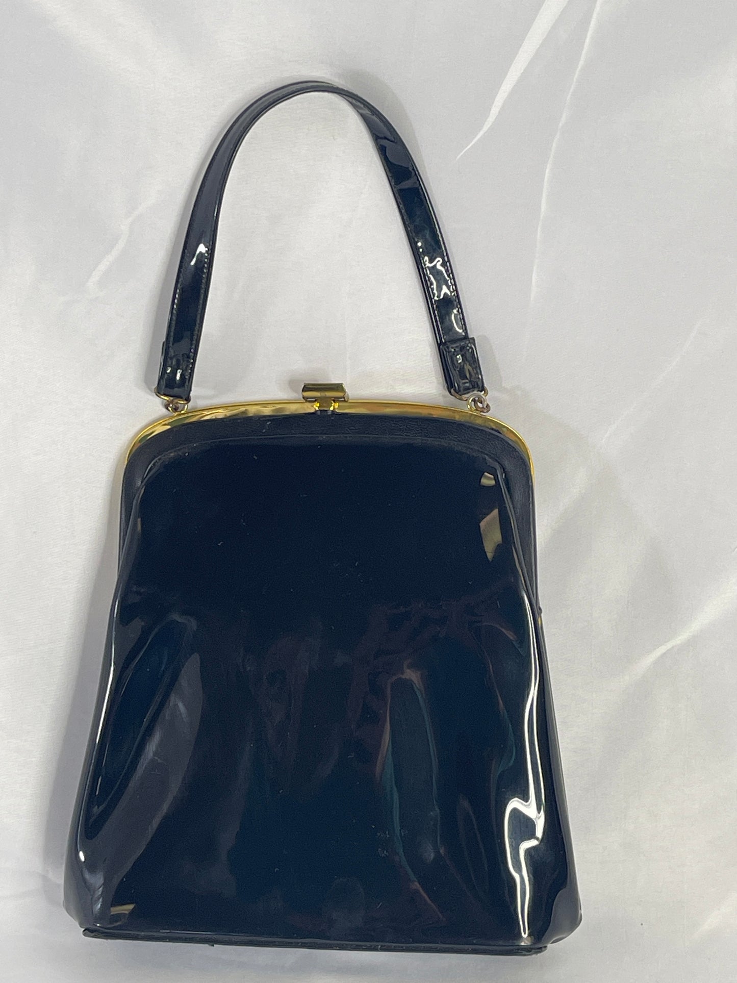 Black Patent Leather Purse