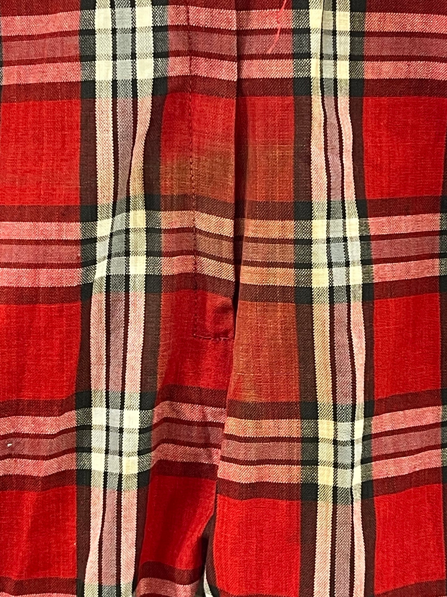 Volup Red Plaid Pedal Pushers