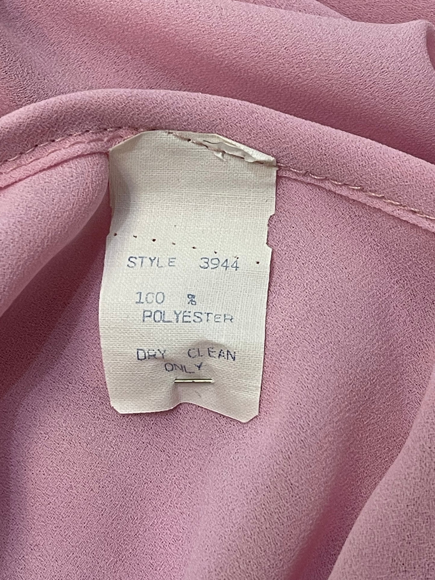 70s Pink Boho Style Dress