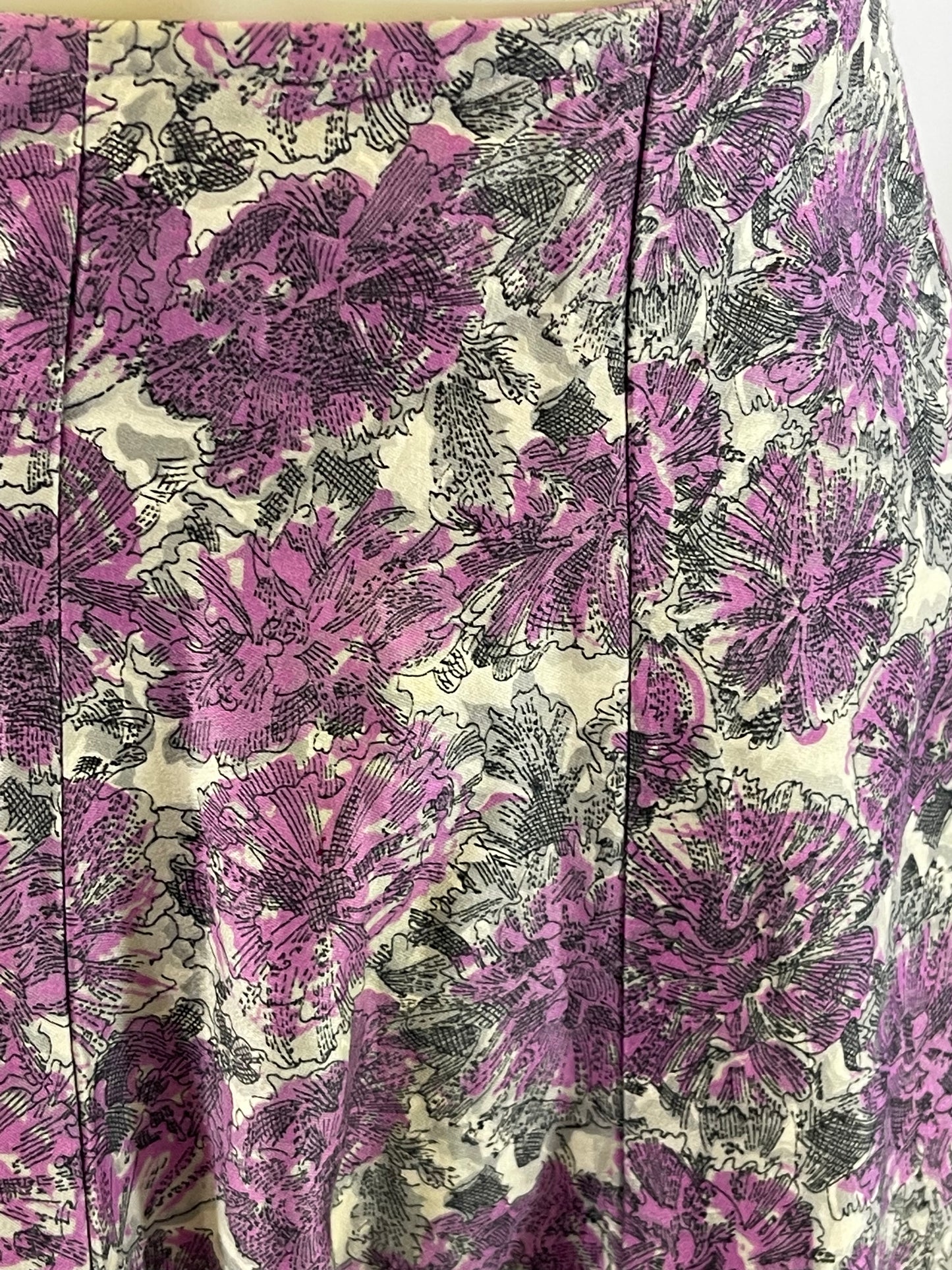 40s Purple Novelty Skirt