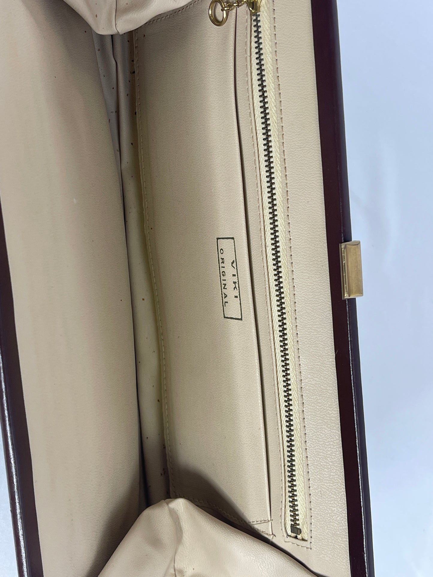 Brown Vinyl Clutch