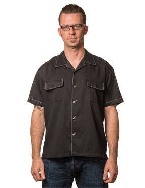 The Musician Bowling Shirt in Black