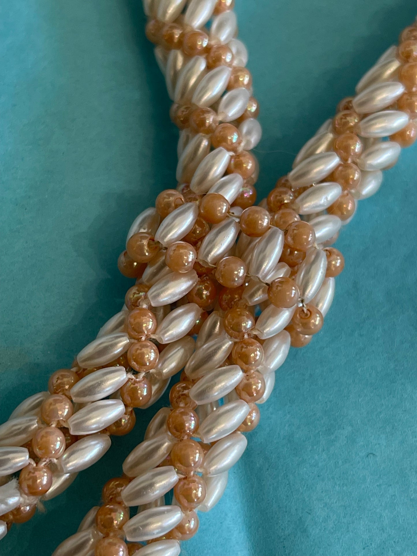 Seed Bead Necklace & Earrings
