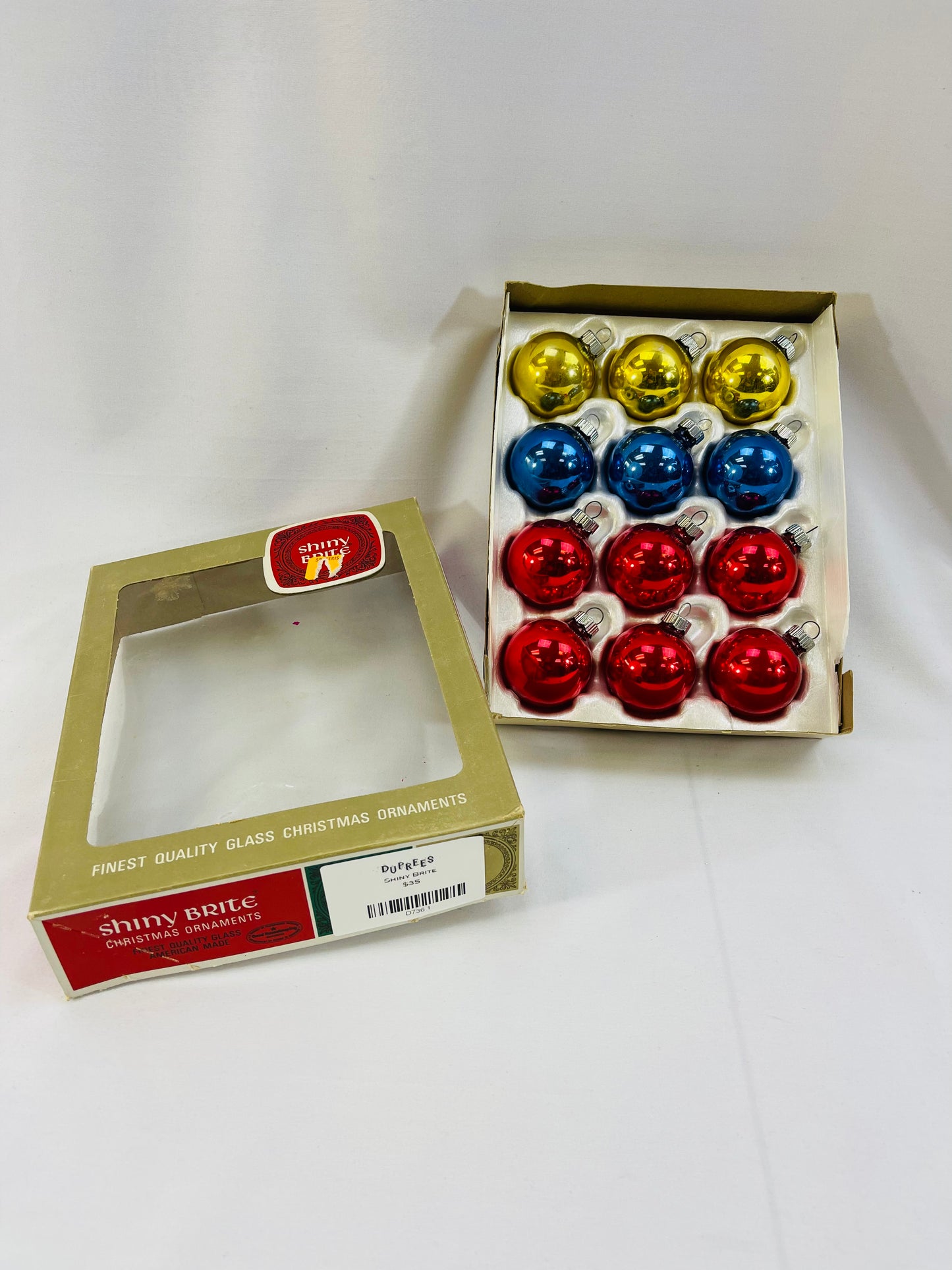 Shiny Brite Ornaments - small mixed colors