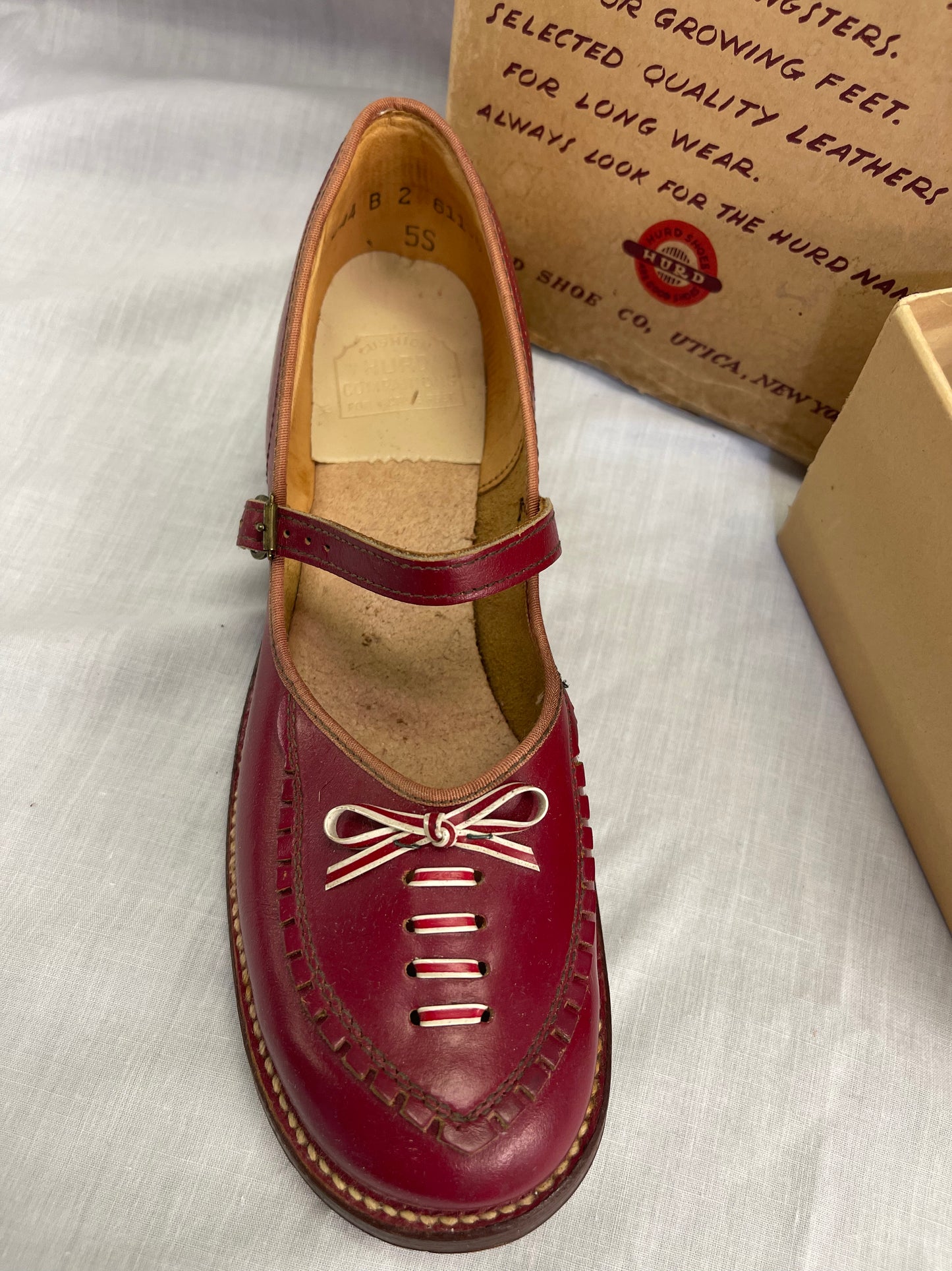 Hurd Companions Girl’s Red Leather Shoes