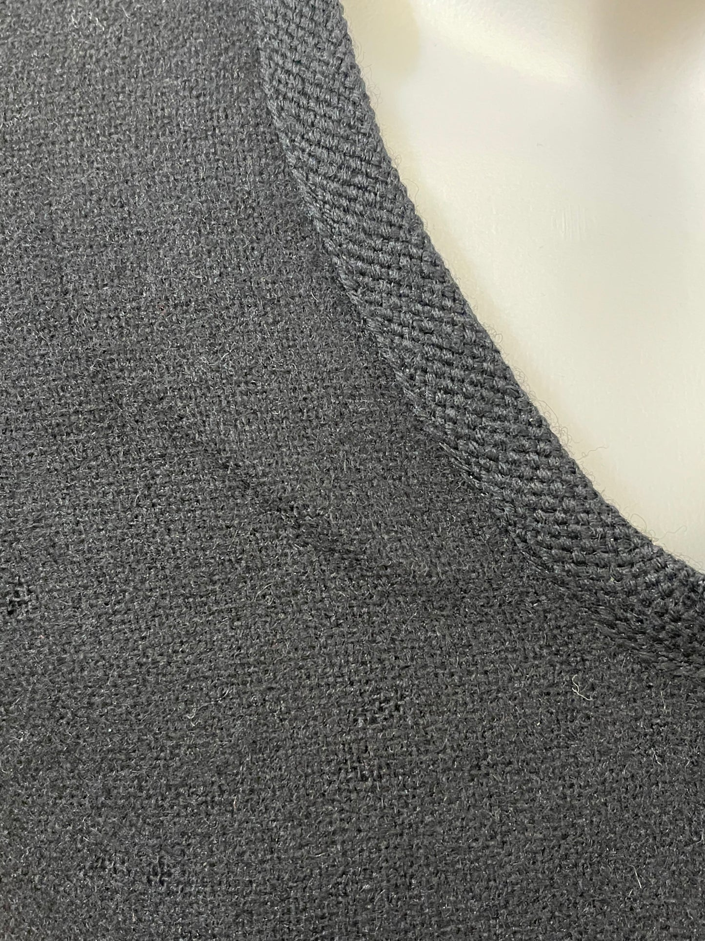 Black Wool Poncho Cape