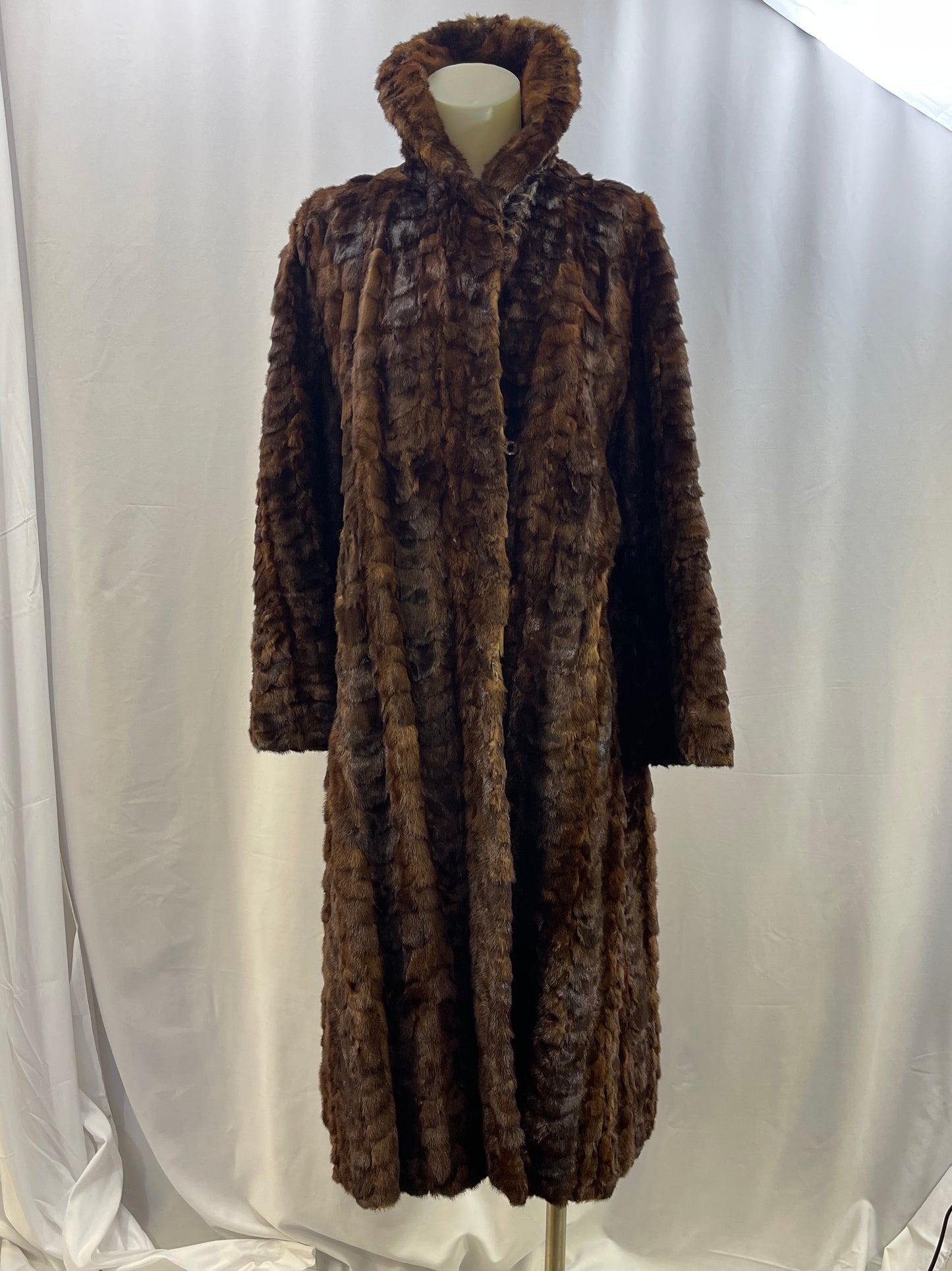 Herringbone Mink Coat