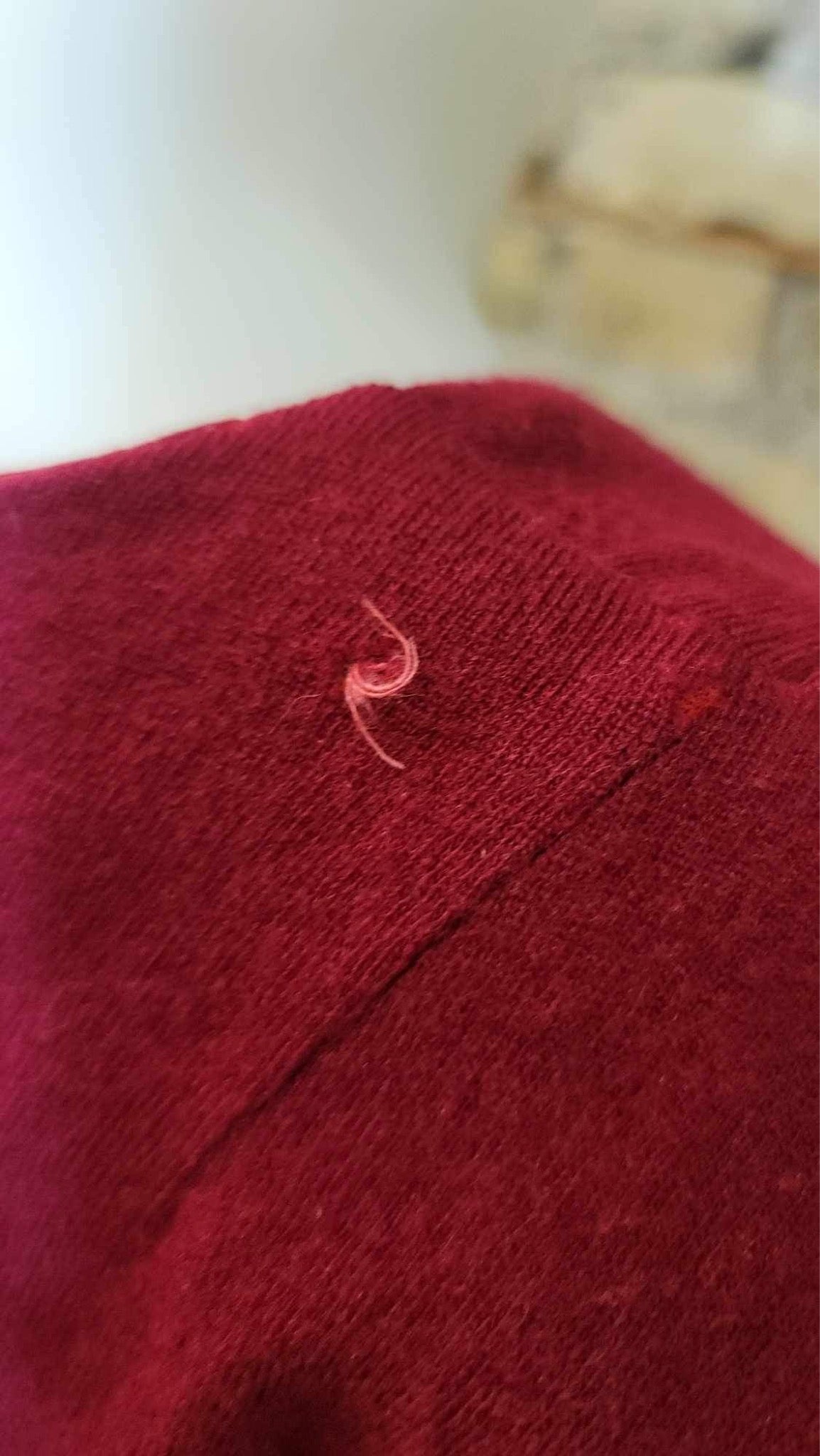 Severely Wounded Burgandy Dress