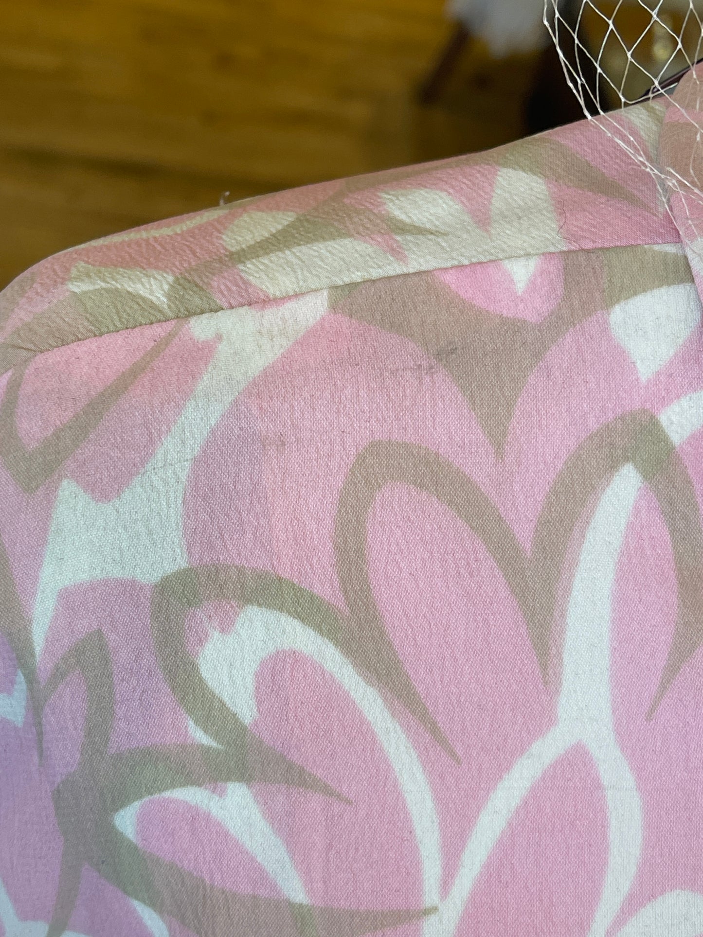 60s Mad Men Pink Floral Dress