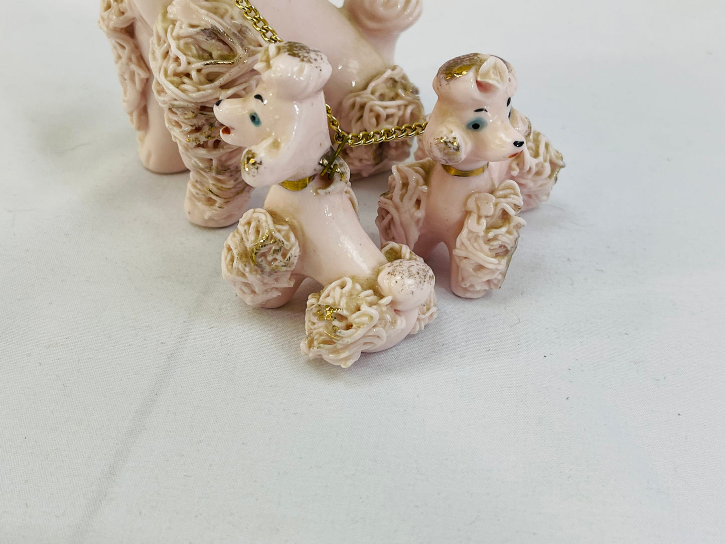 Pink Spaghetti Poodles with Puppies