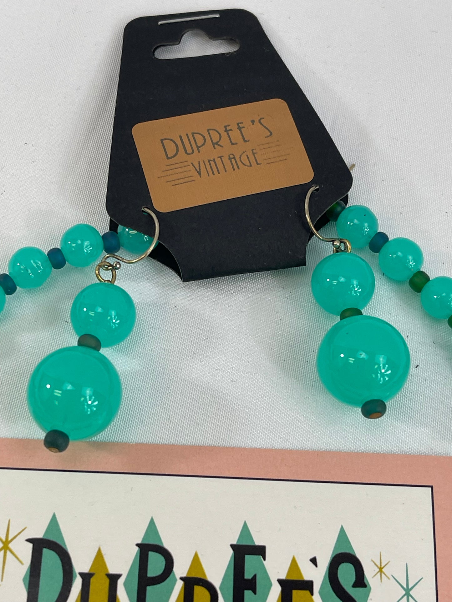 Teal Necklace & earrings