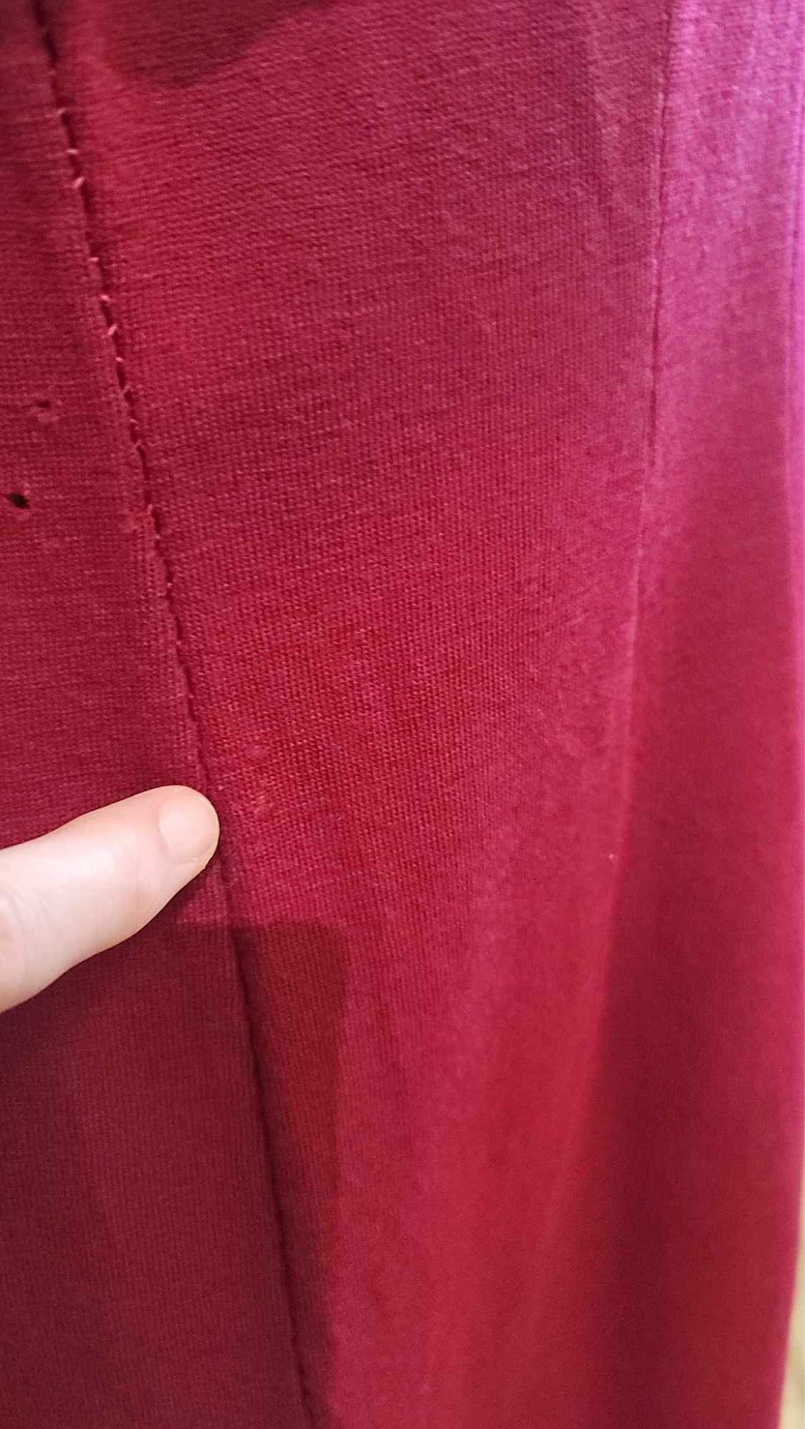 Severely Wounded Burgandy Dress