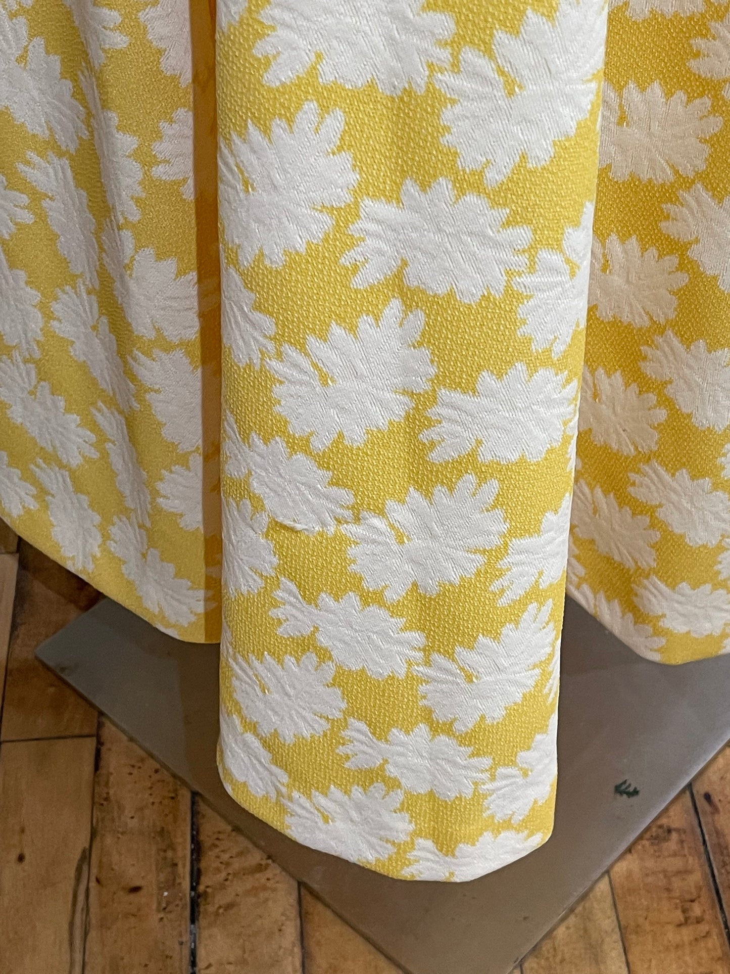 70s Yellow Floor Length Dress