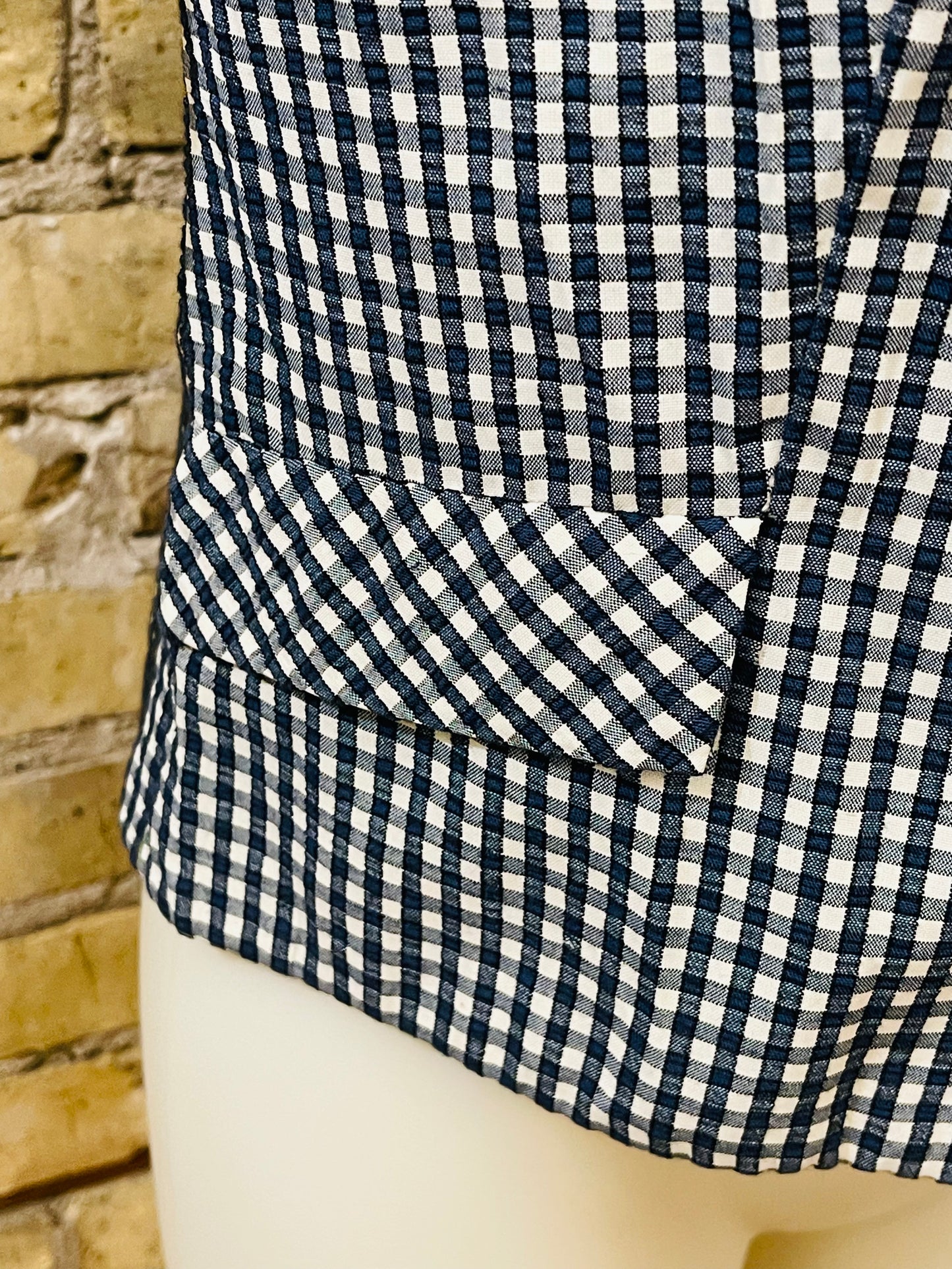 50s Gingham Blouse & Jacket