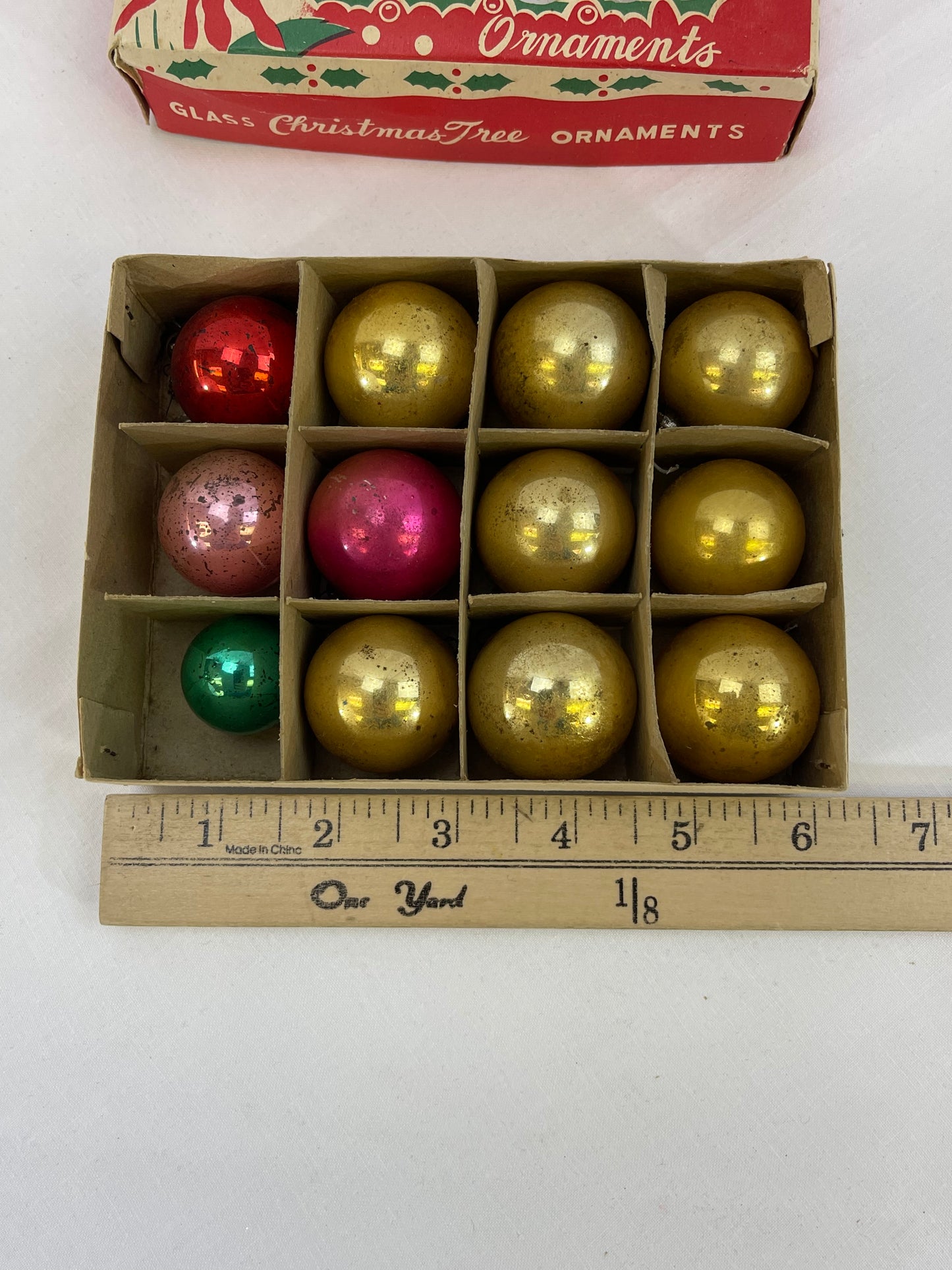 Vintage Mini Glass Ornaments