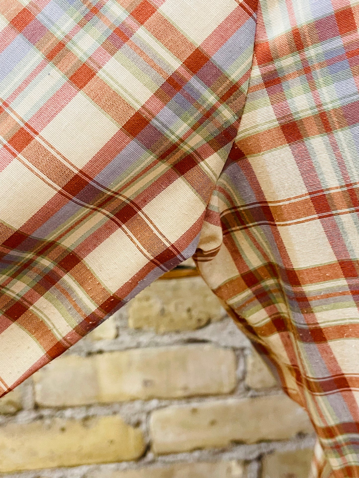 Autumn Colored Plaid Blouse