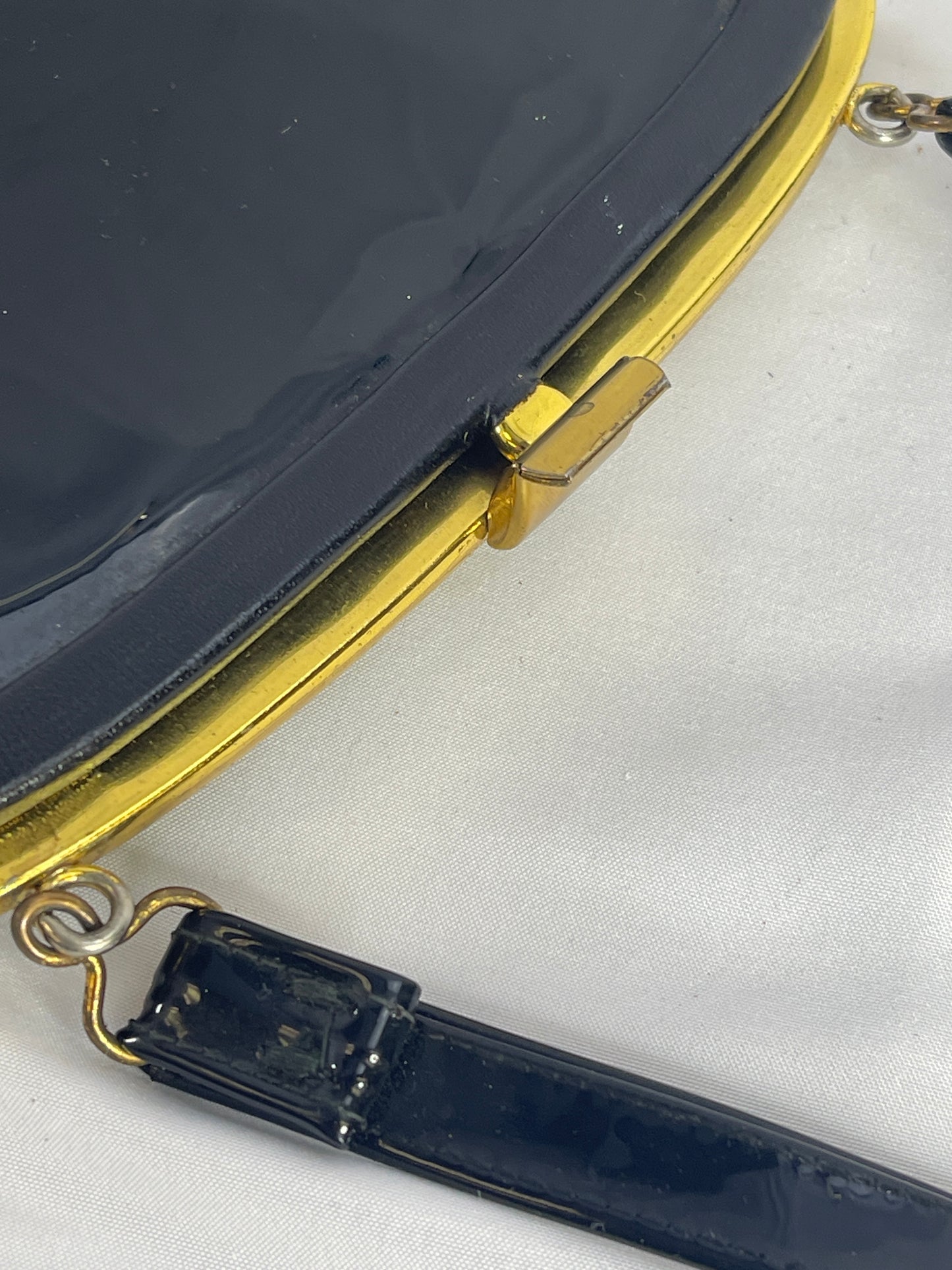 Black Patent Leather Purse