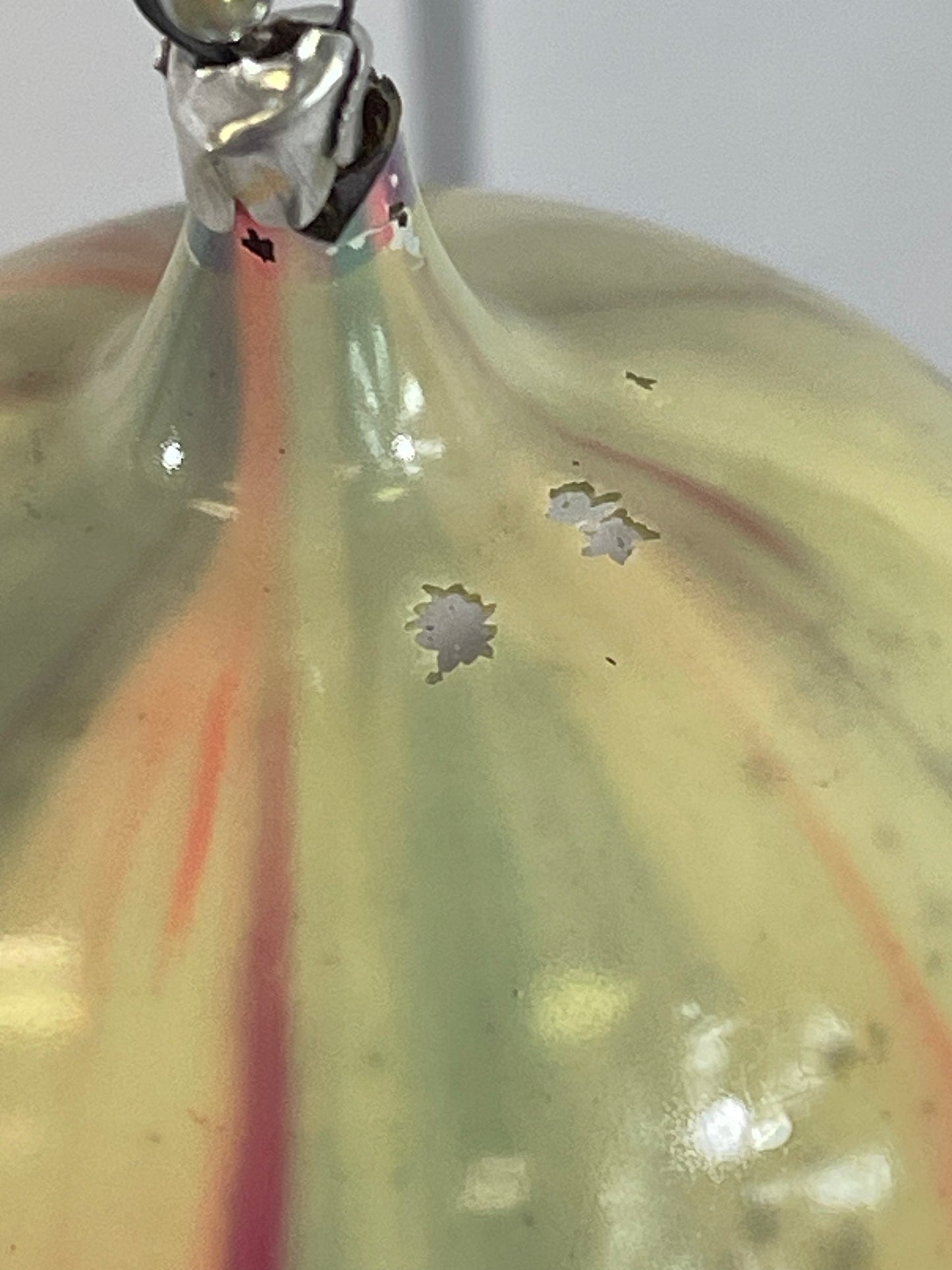 Antique German Indent End Of Day Ornament