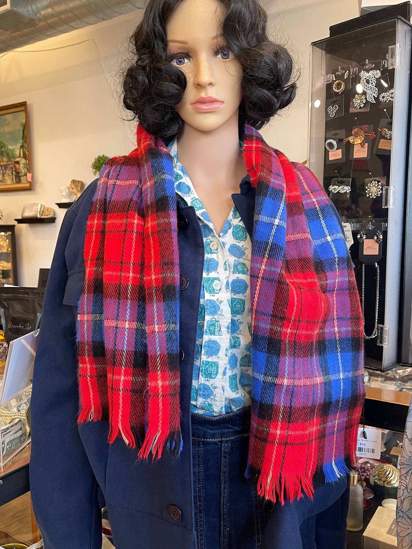 Vibrant Plaid Scarf