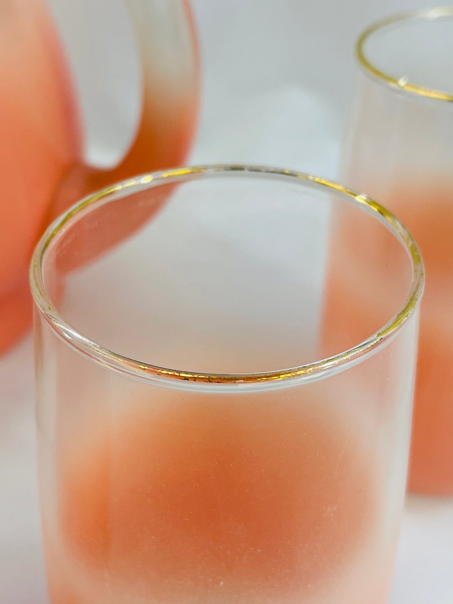 Blendo Pitcher & 6 Glasses Coral Pink