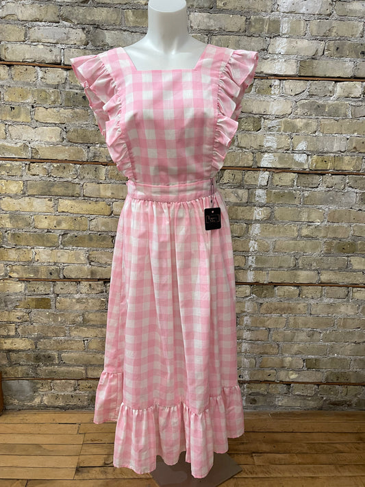 Pink Gingham Pinafore