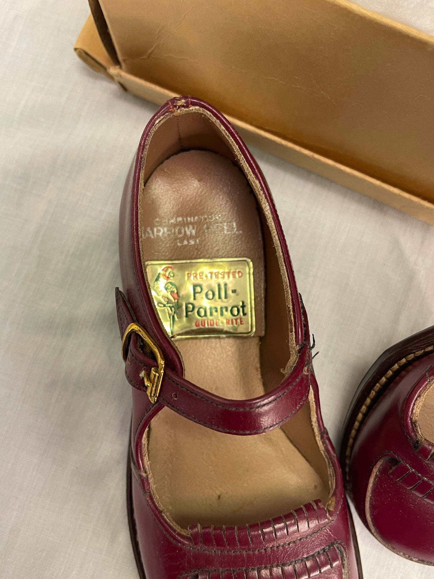 Poll-Parrot Girl’s Red Leather Shoes