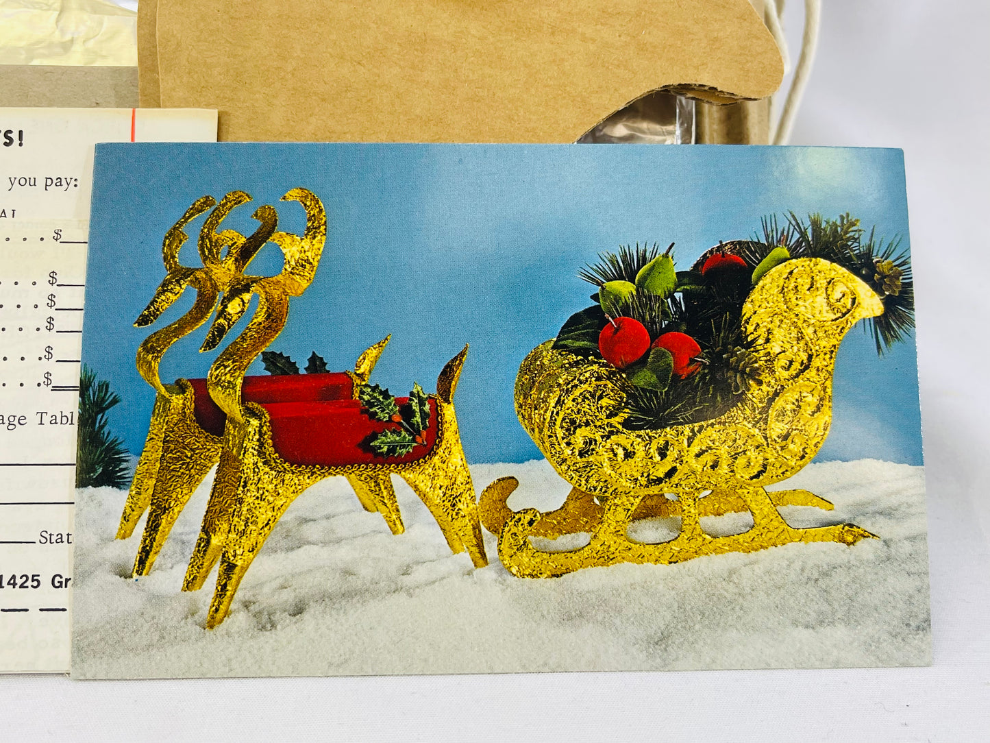 Vintage Fad of the Month Craft Project - Xmas Sleigh