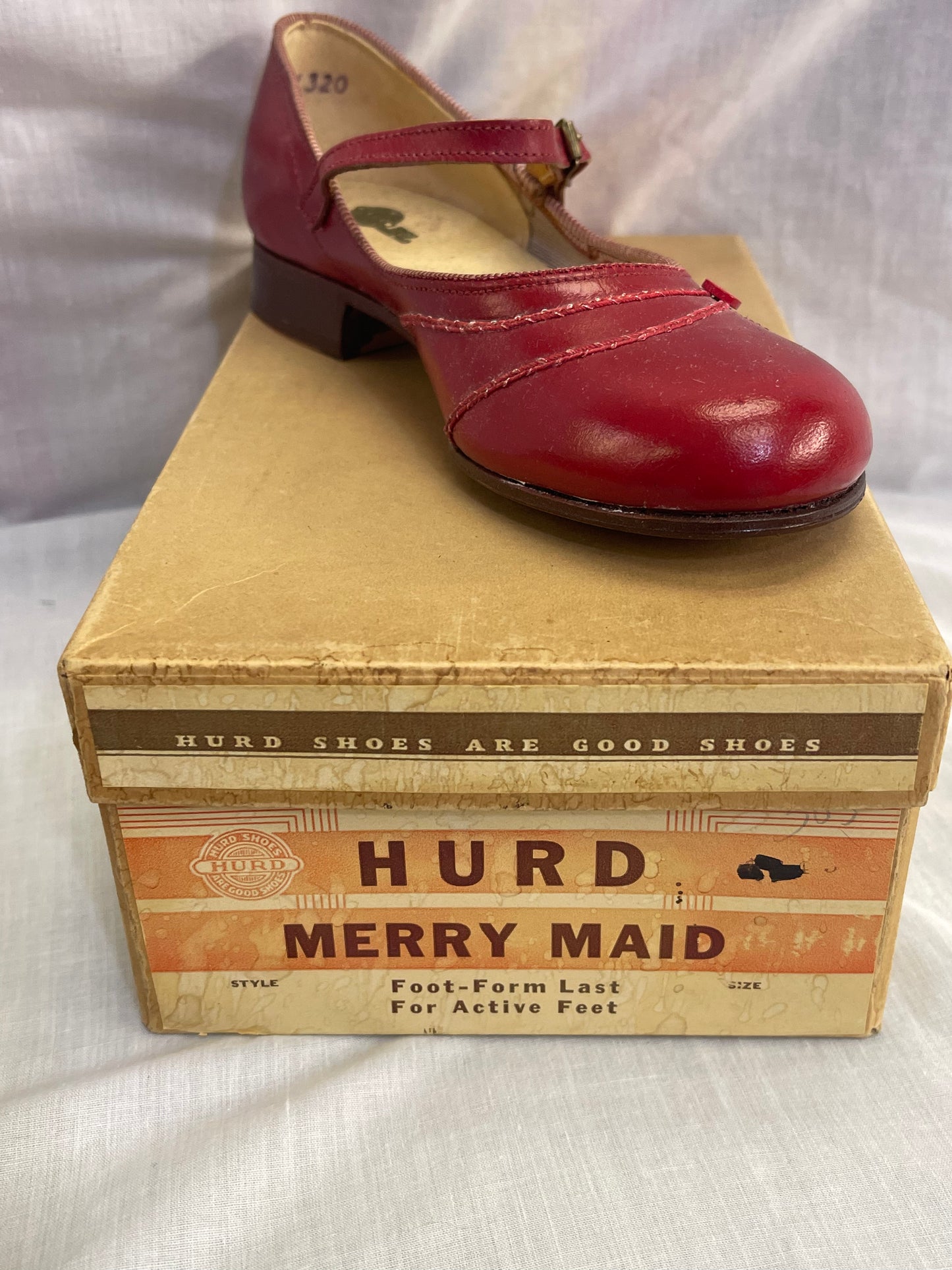 Hurd Merry Maid Girl’s Red Leather Shoes