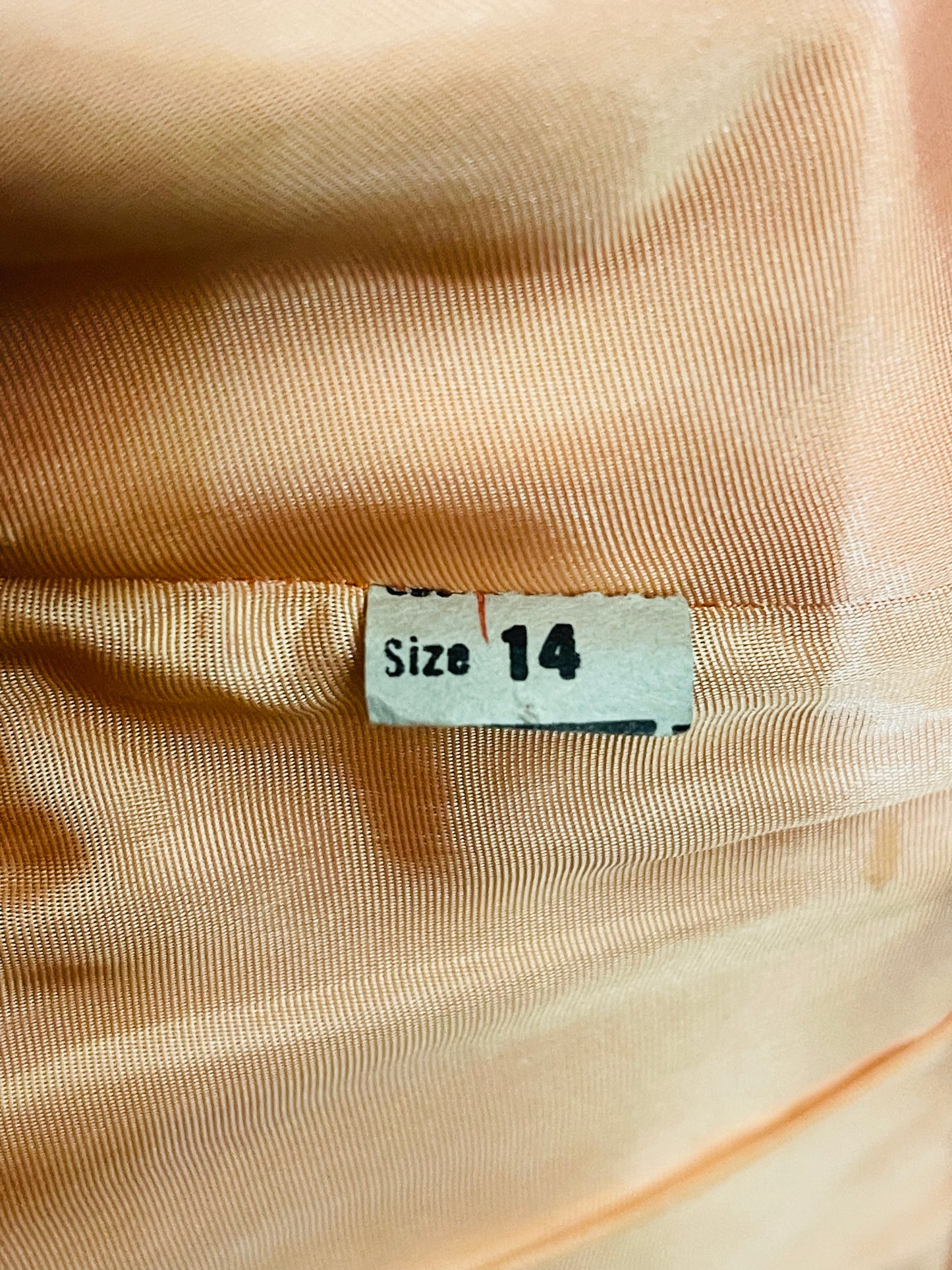 60s Salmon Full Length Gown