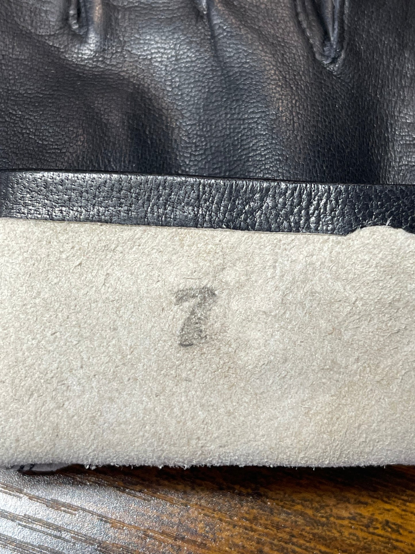 Black Leather Gloves