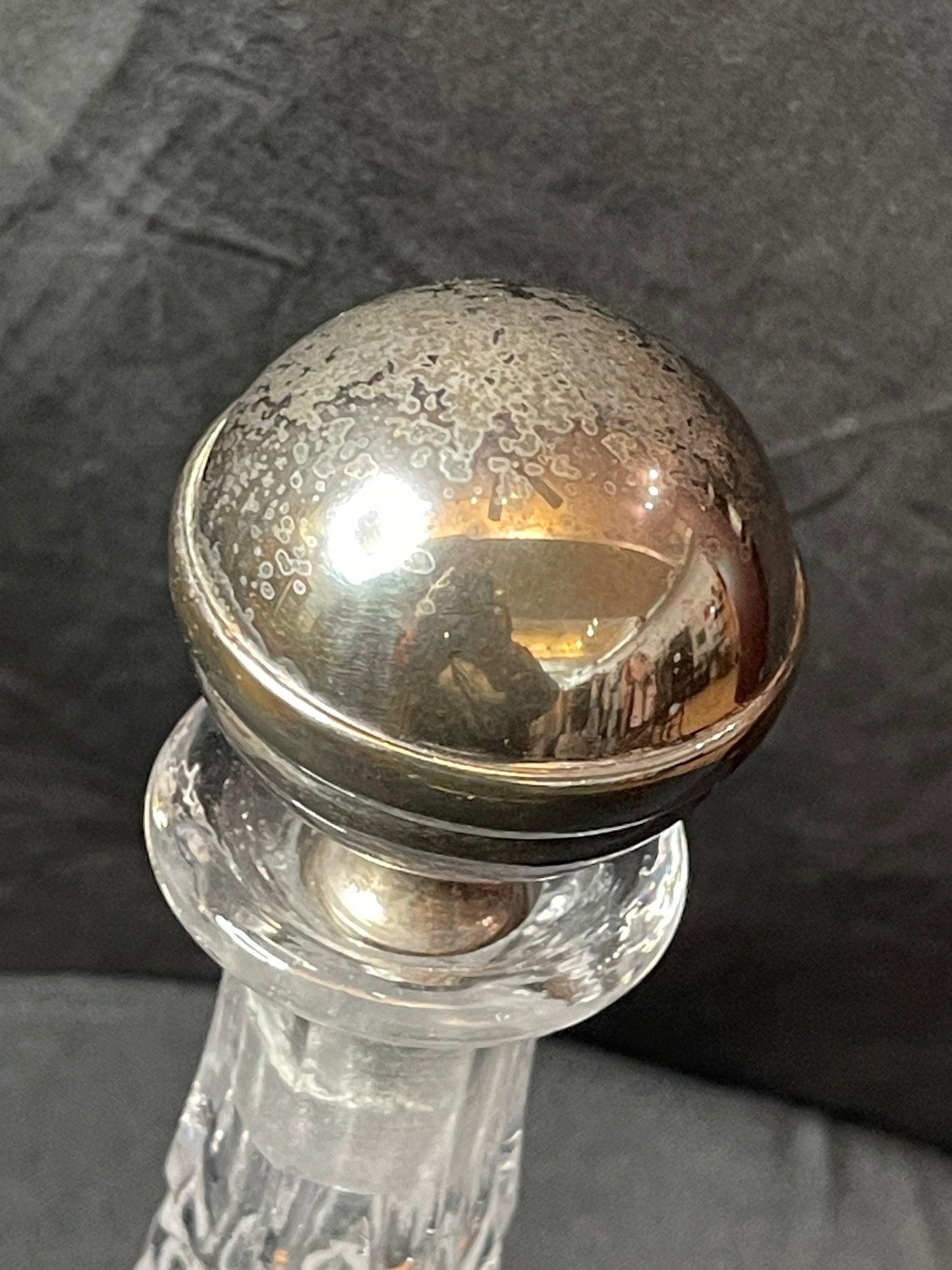 Elegant Etched Rose Decanter