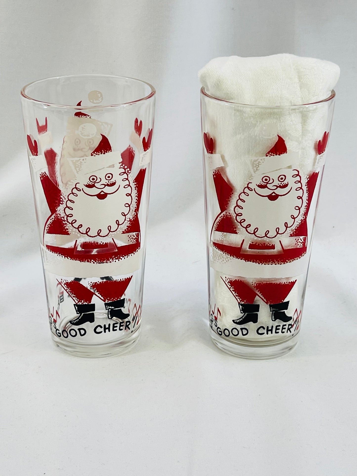Santa Brings Good Cheer Highball Glasses