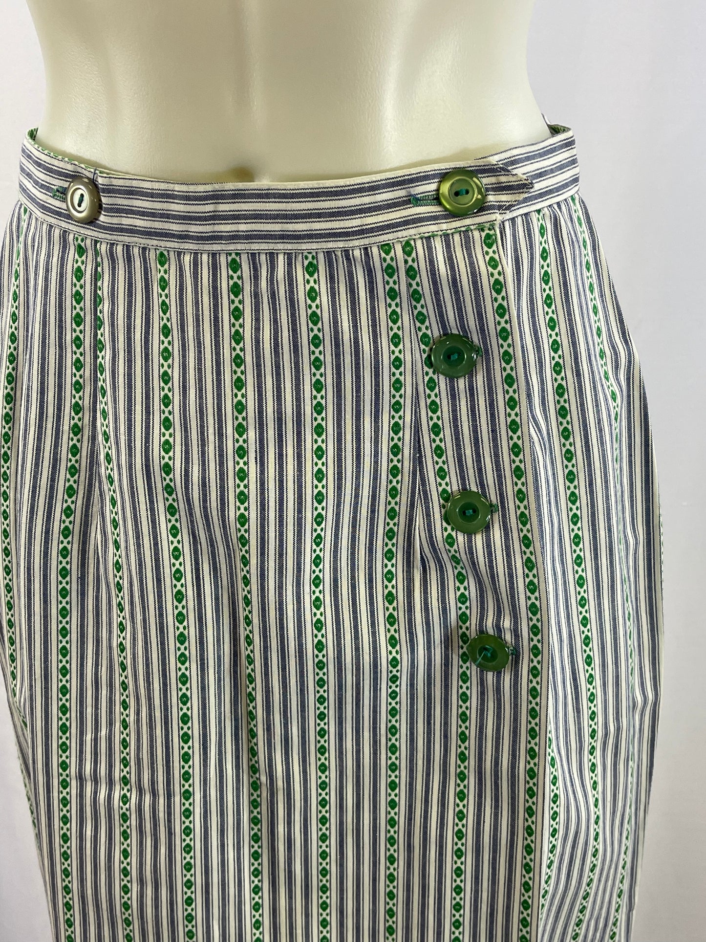 60s Cotton Wrap Skirt