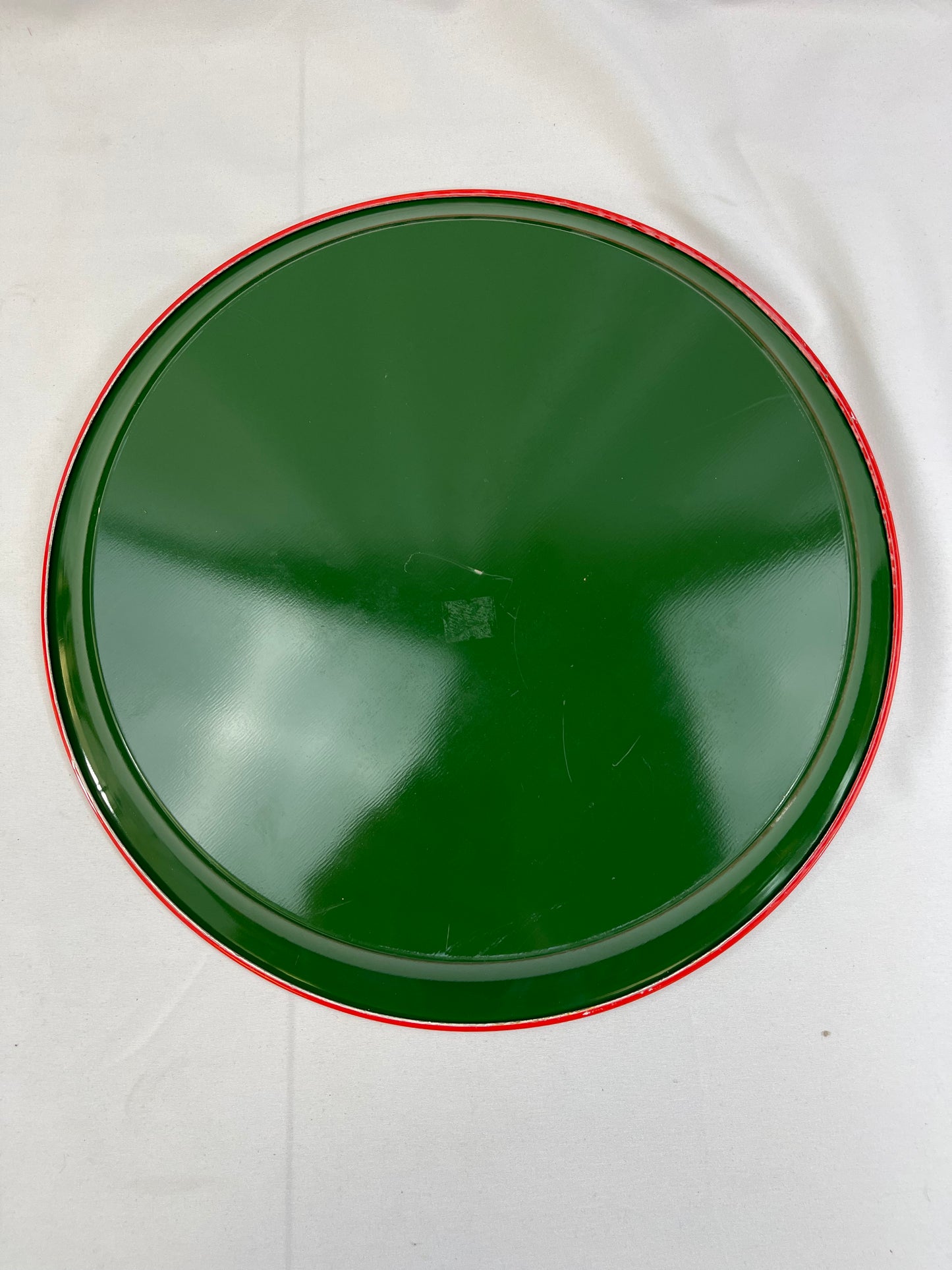 Round Hallmark Poinsettia Tray
