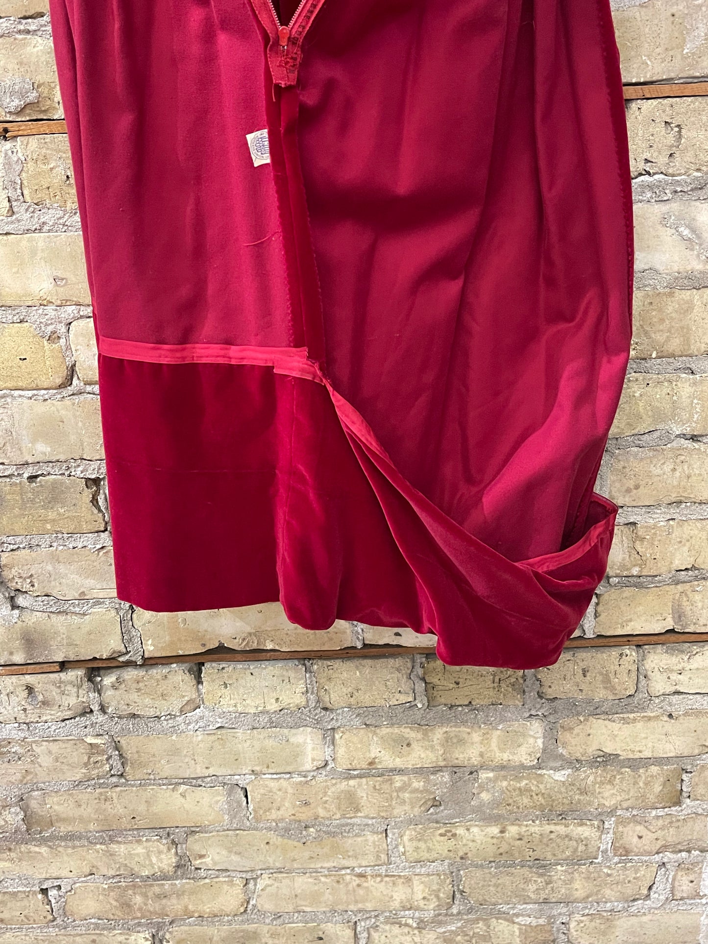 Suzy Perette Classic Red Velvet Wiggle Dress