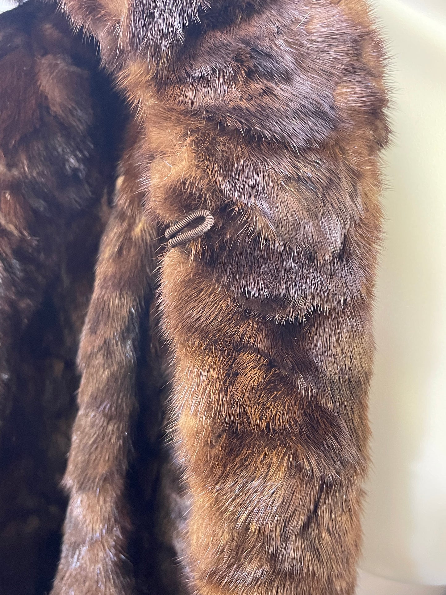 George Vares Herringbone Mink Coat