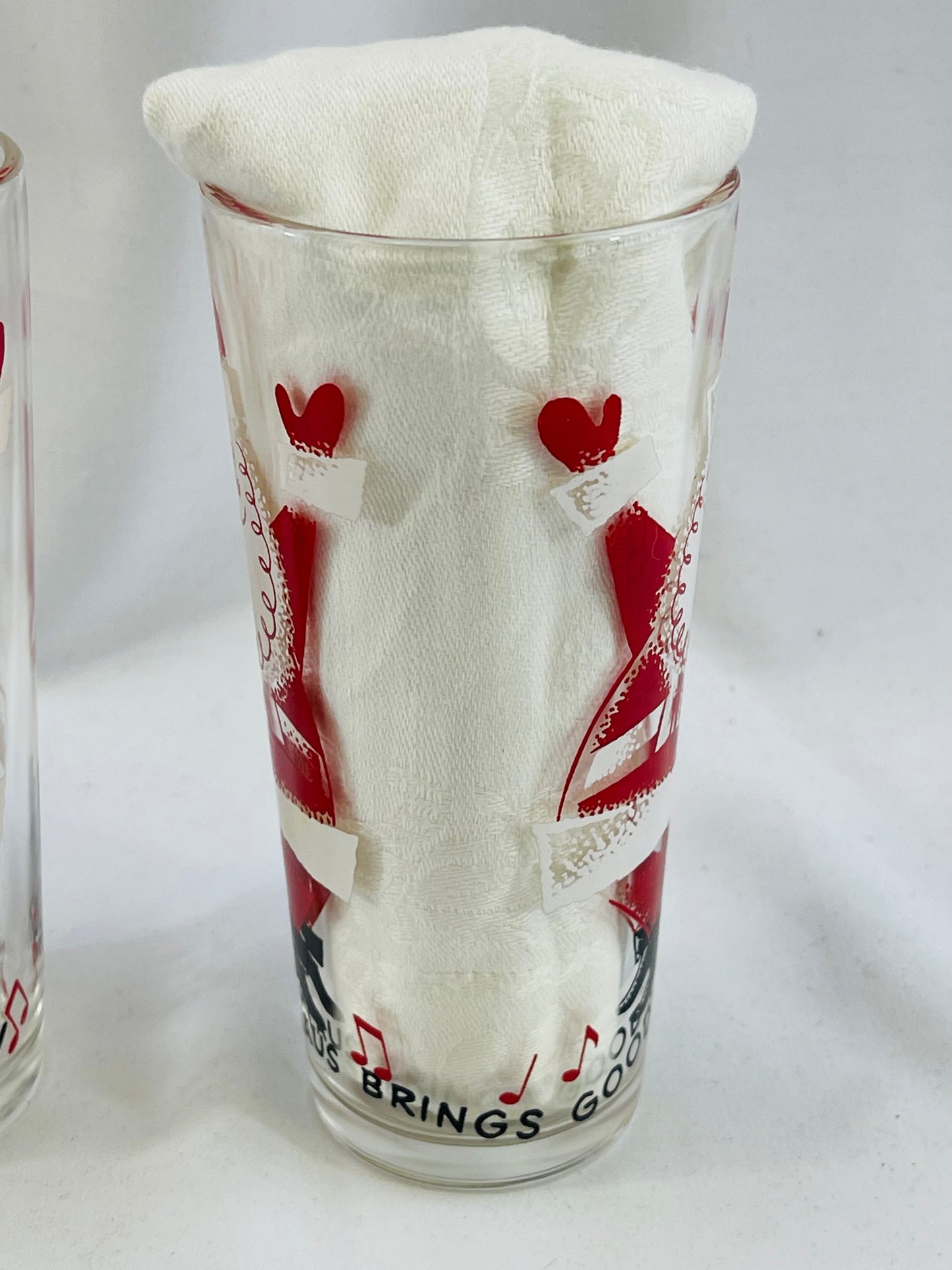 Santa Brings Good Cheer Highball Glasses