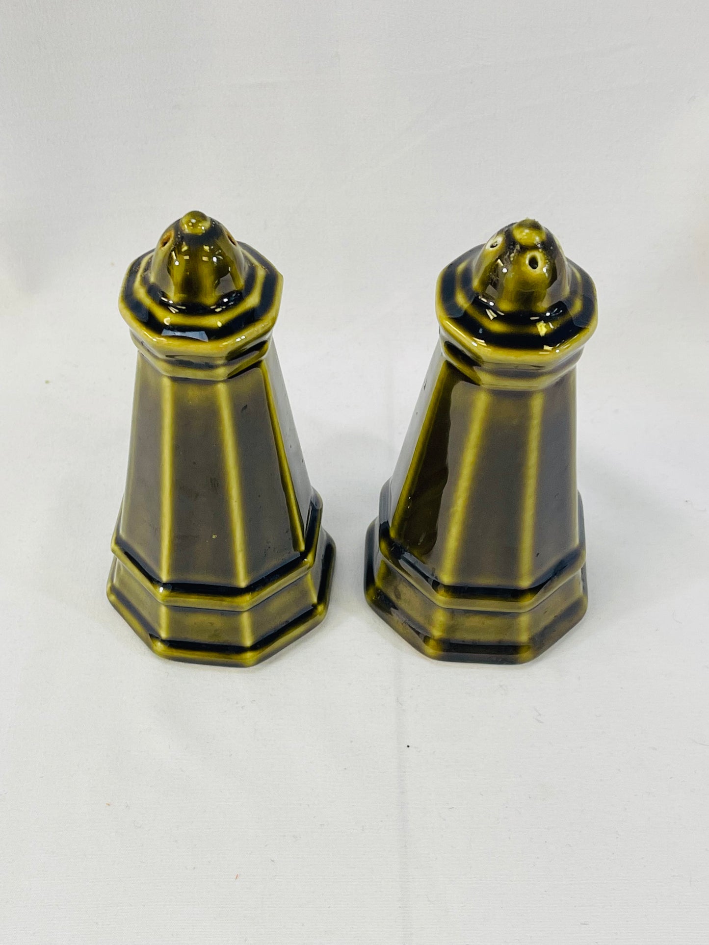 Pfaltzgraff Heritage Green Salt & Pepper Shakers