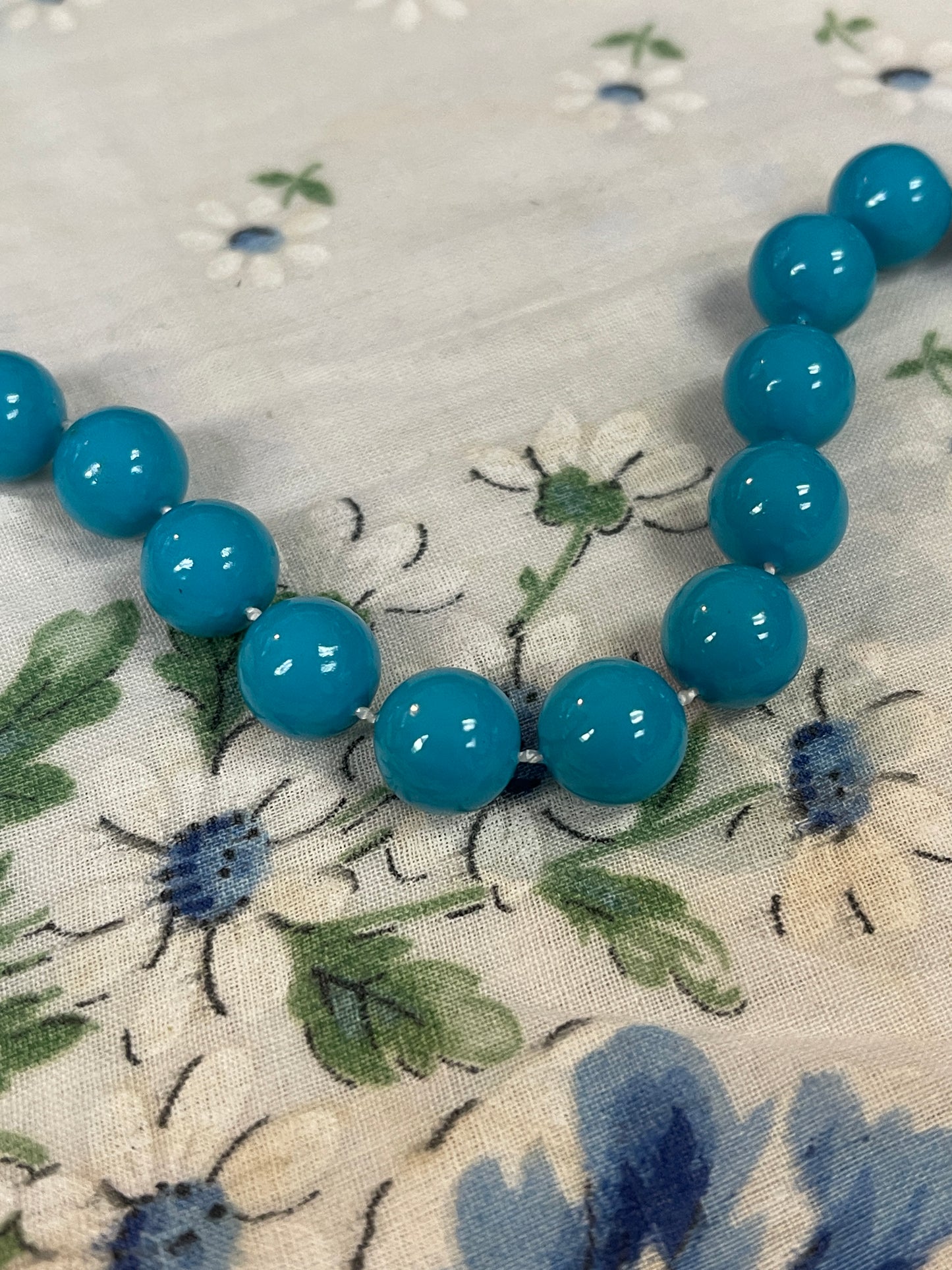 Teal Bead Necklace