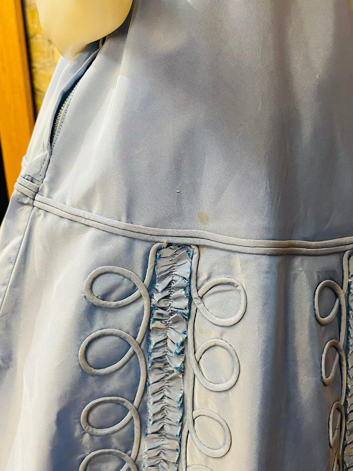 50s Blue Fit & Flare Dress